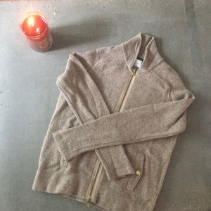 J crew zip up sweater